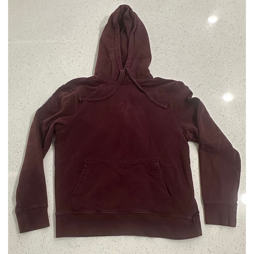 American Eagle Sweater Mens Size Medium Red Black Outdoor Sweatshirt Hoodie AEO - Picture 1 of 5
